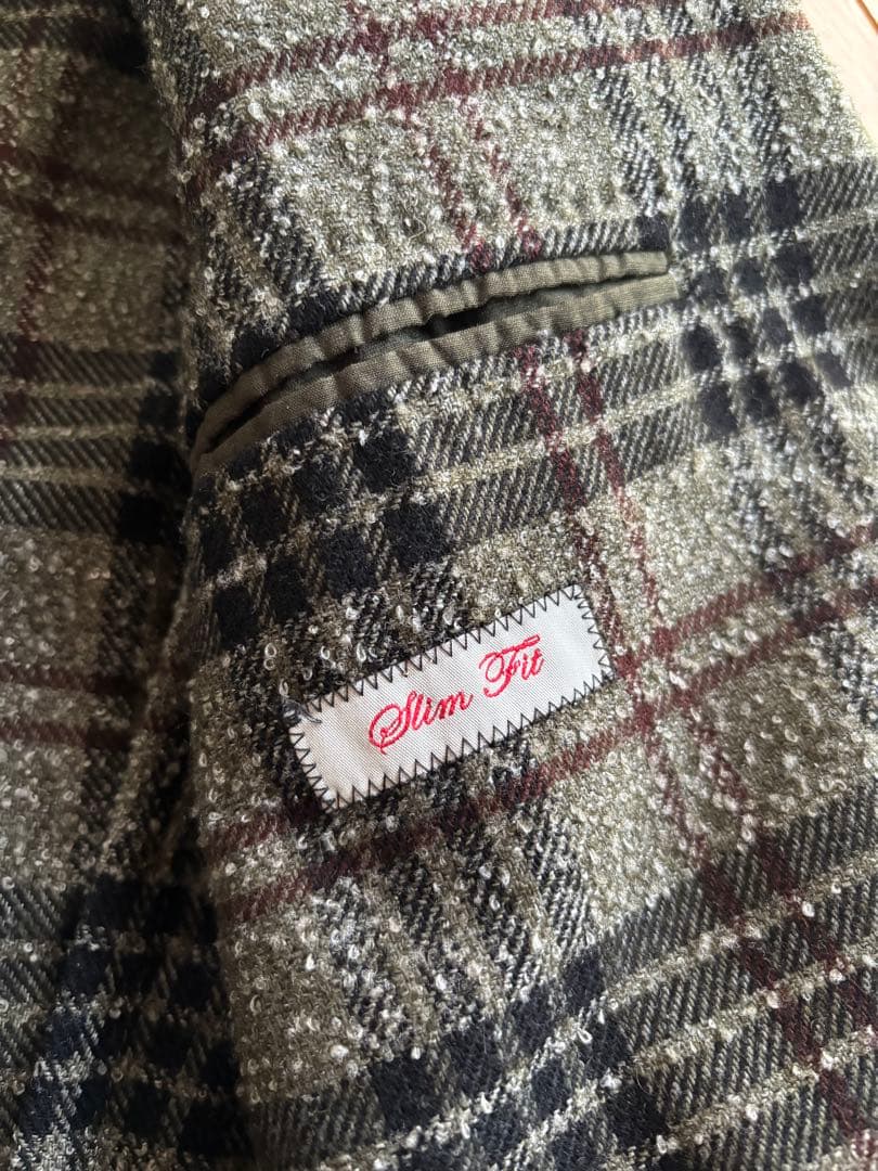 ※ブラックジャック　美中古 ルビアム ウールジャケット48 カーキ