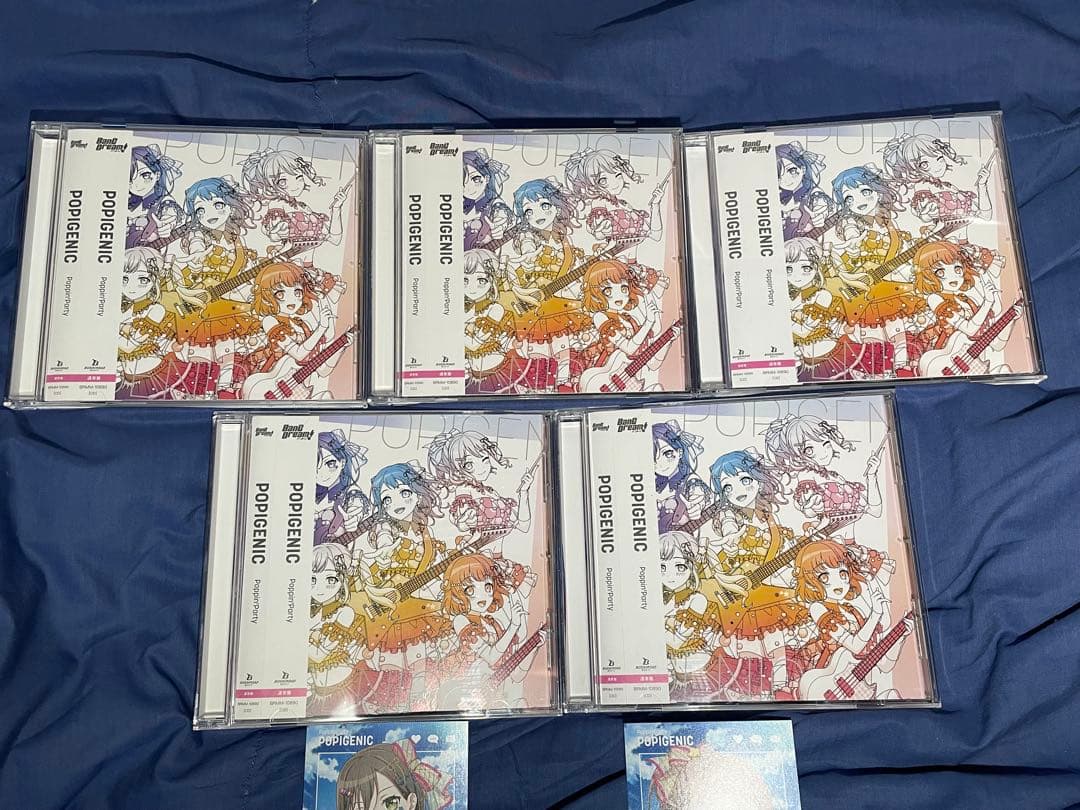 Poppin'Party 「POPIGENIC」 通常盤 キャラクターカード5枚