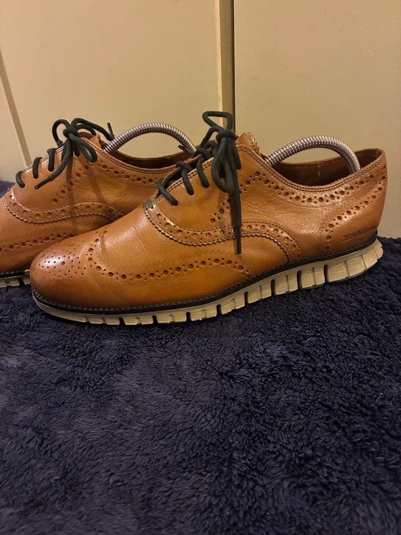 COLE HAAN ゼログランド ウィングチップ オックスフォード 27.5 茶