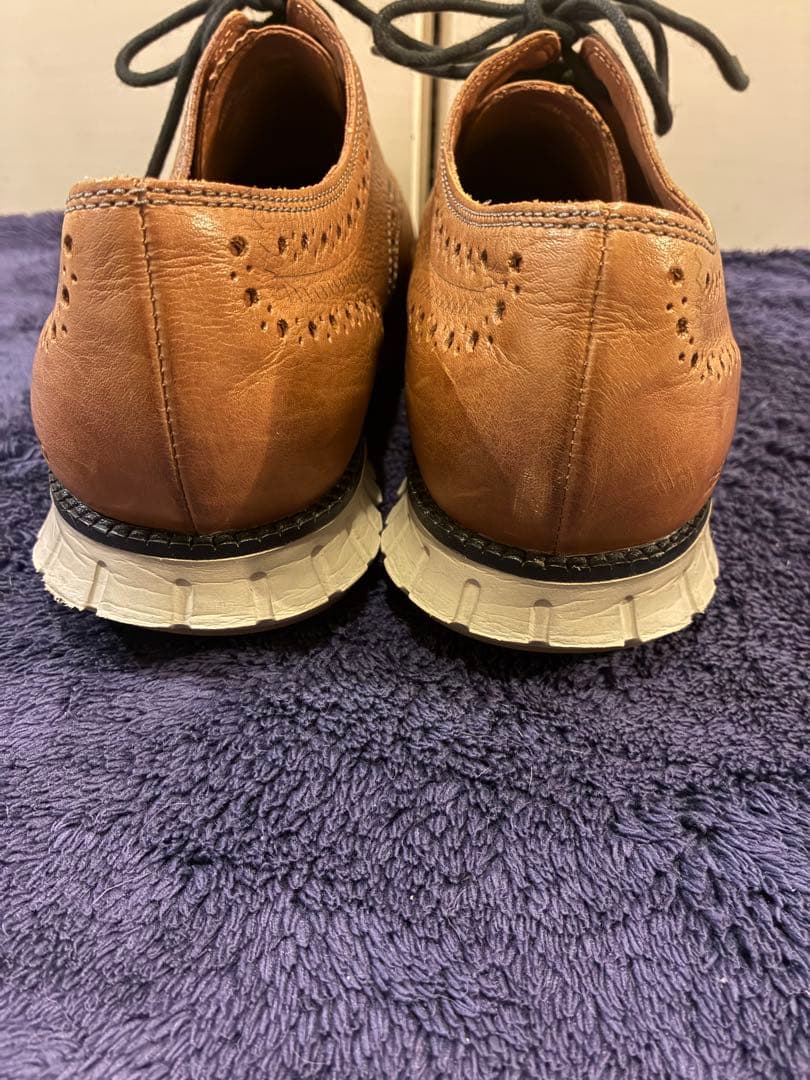 COLE HAAN ゼログランド ウィングチップ オックスフォード 27.5 茶