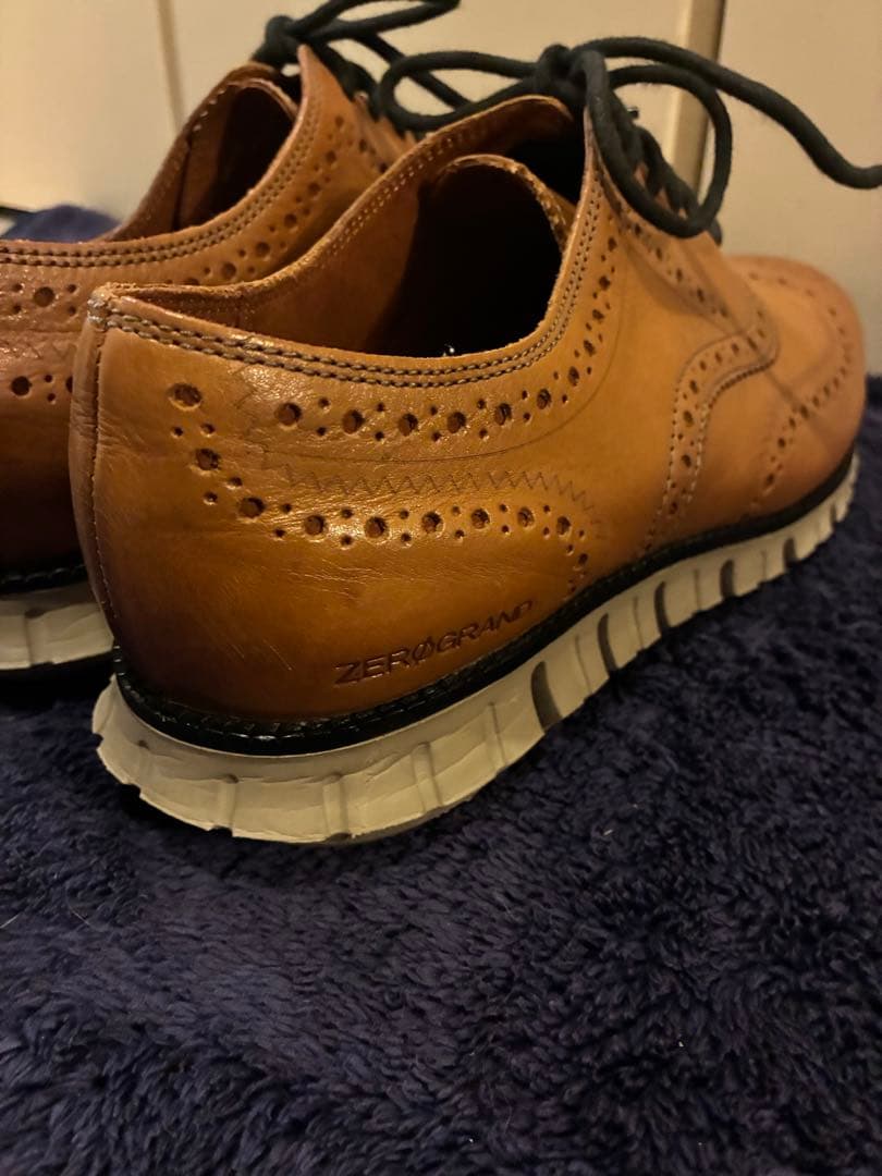 COLE HAAN ゼログランド ウィングチップ オックスフォード 27.5 茶