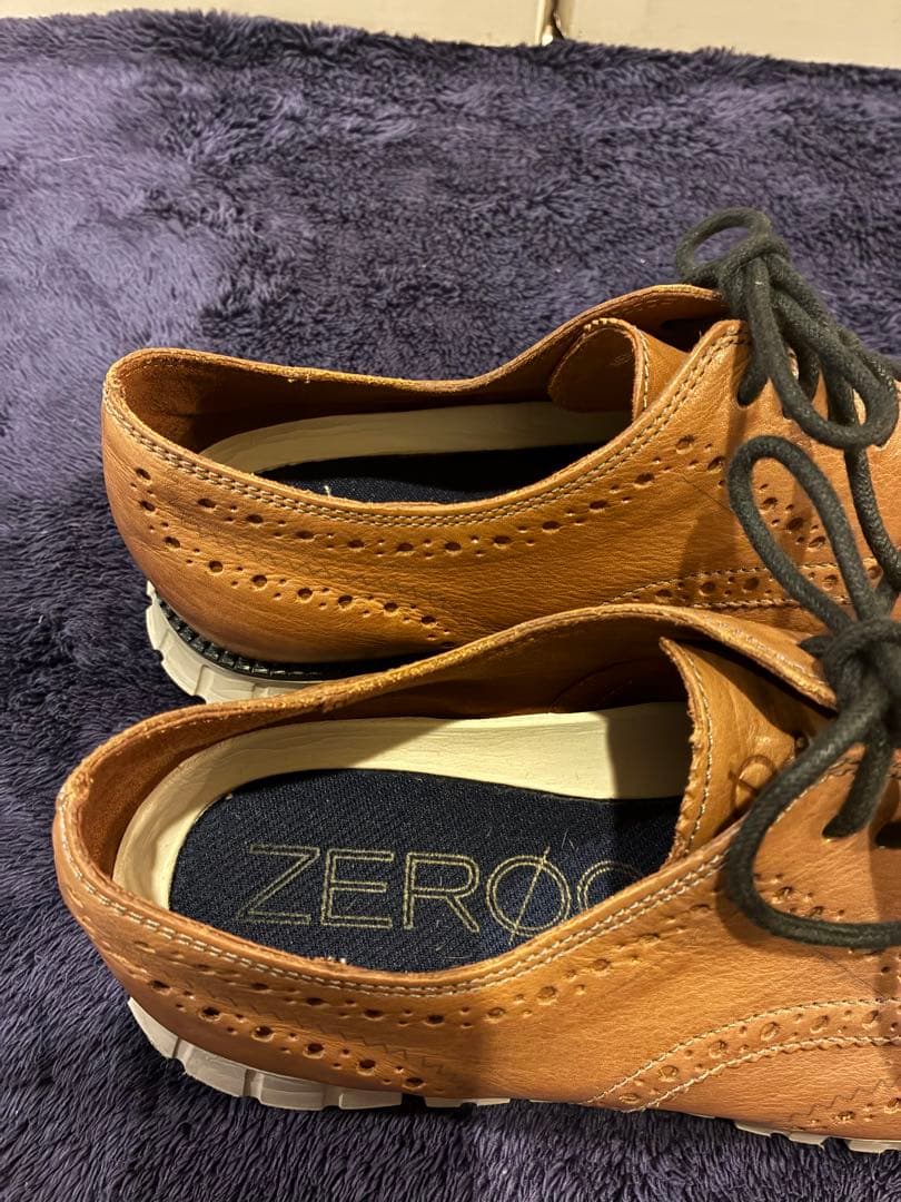 COLE HAAN ゼログランド ウィングチップ オックスフォード 27.5 茶