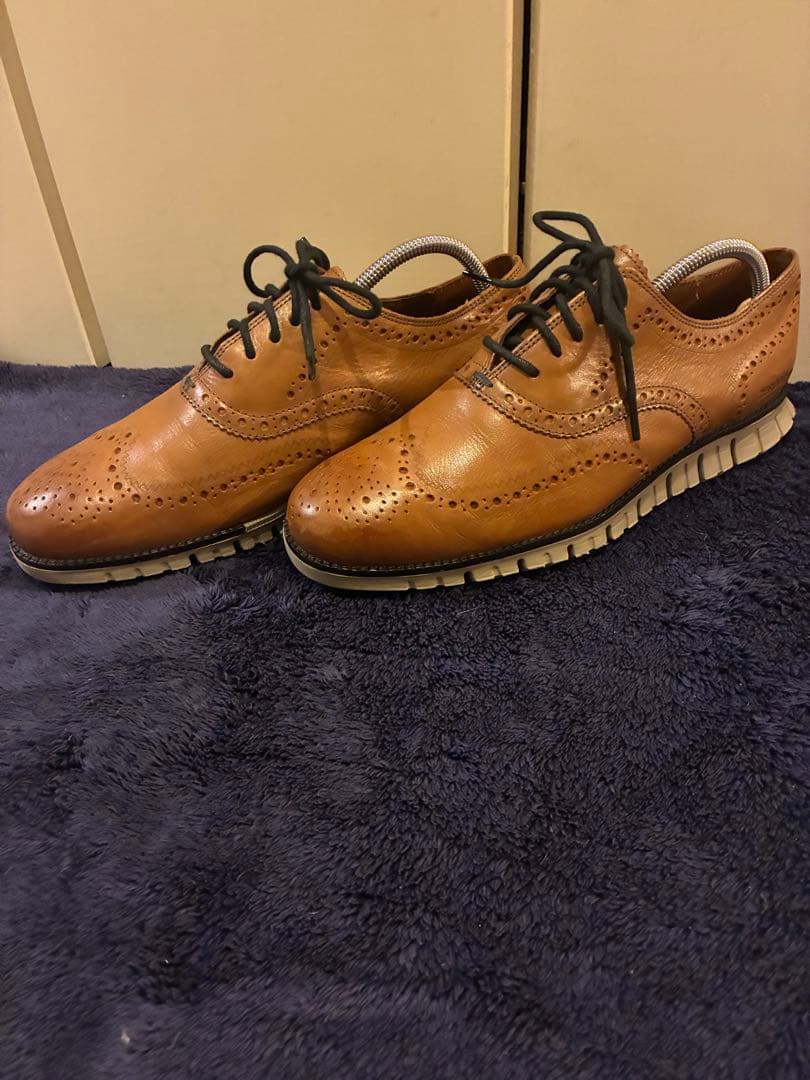 COLE HAAN ゼログランド ウィングチップ オックスフォード 27.5 茶