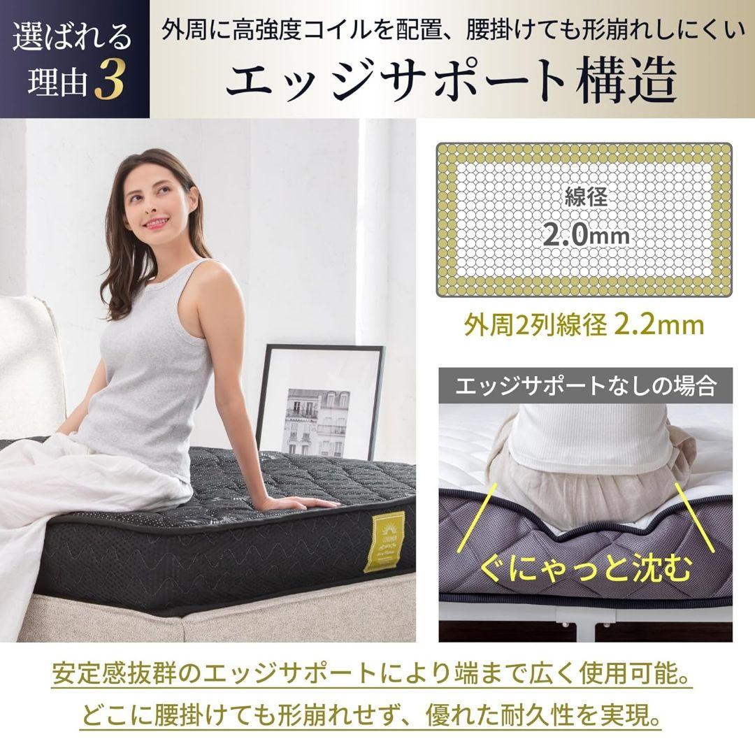 お届けも引き取りも可能…ゴクミンGOKUMINセミダブルマットレス