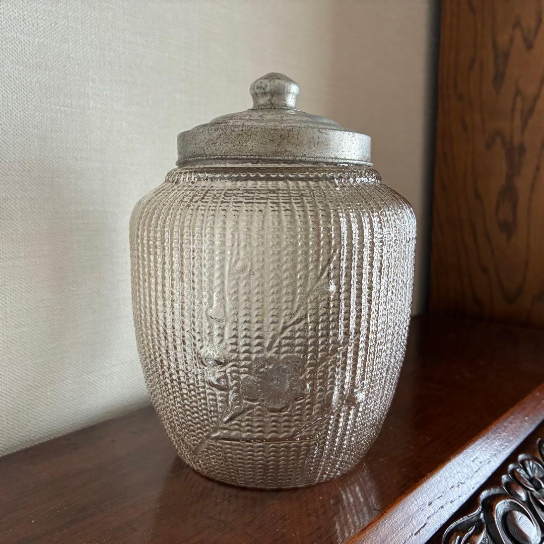 松竹梅のあめや瓶　菓子瓶　稀少