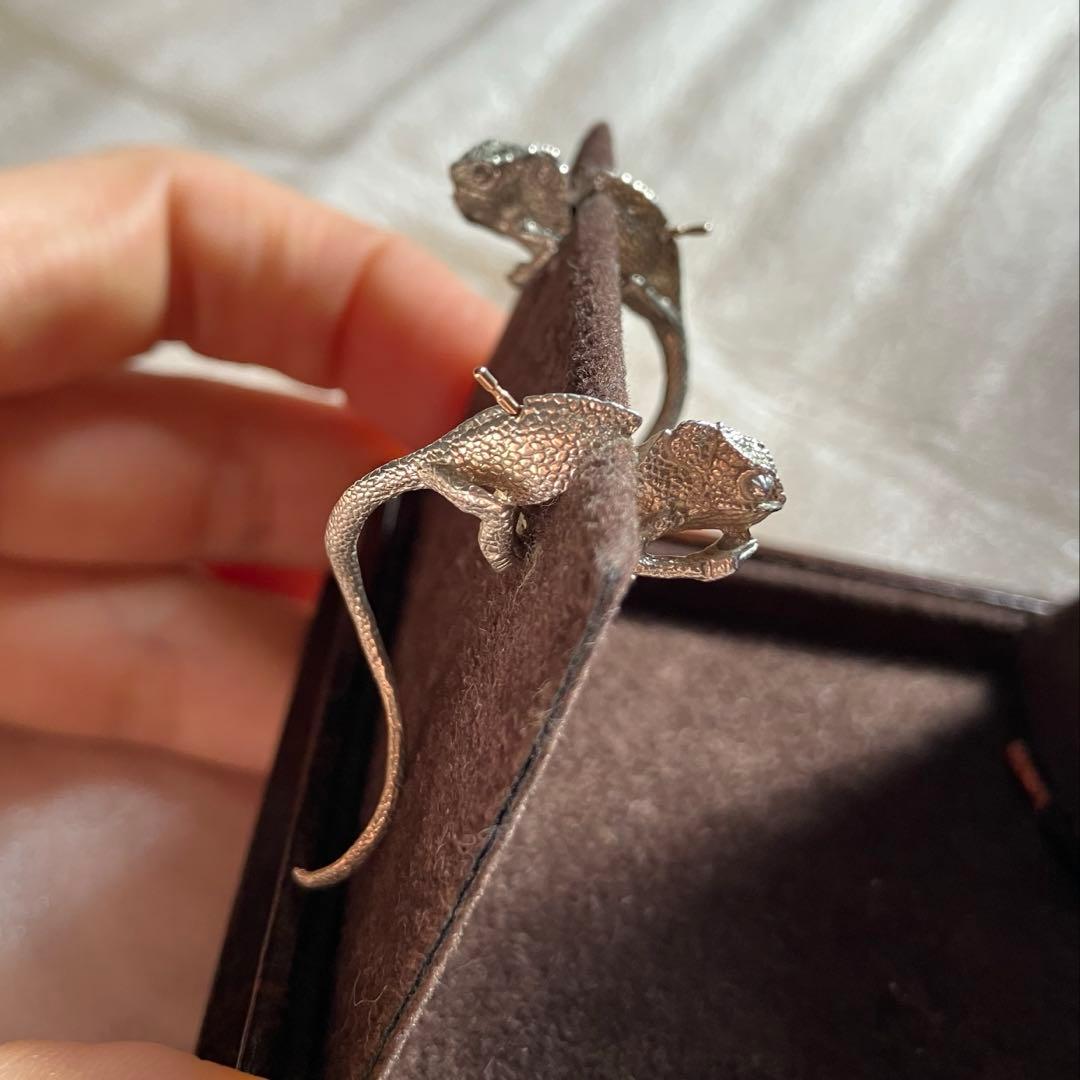 ELCAMI / カメレオンピアス シルバー