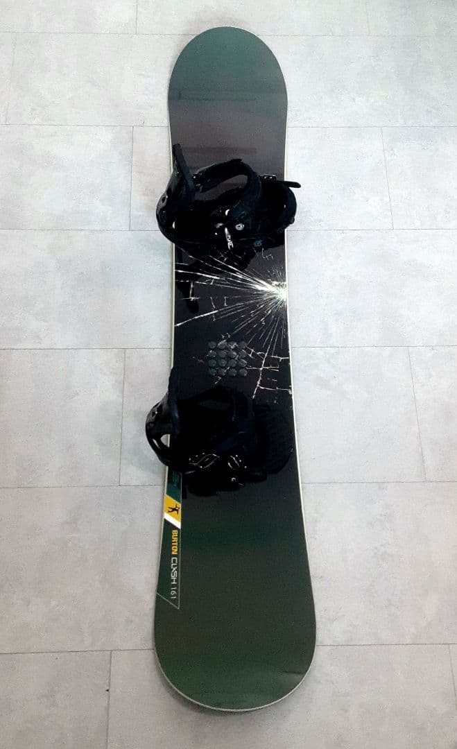 BURTON CLASH 161 スノーボード3点セット カバー＆ビンディング付