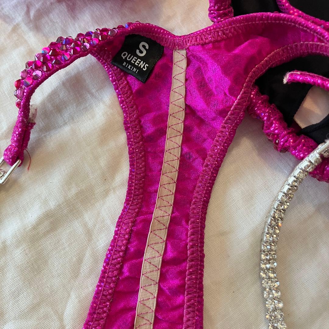 【ymk】FWJビキニセット 初出場向け 大人ピンク＋アクセ付（パッド・ケ