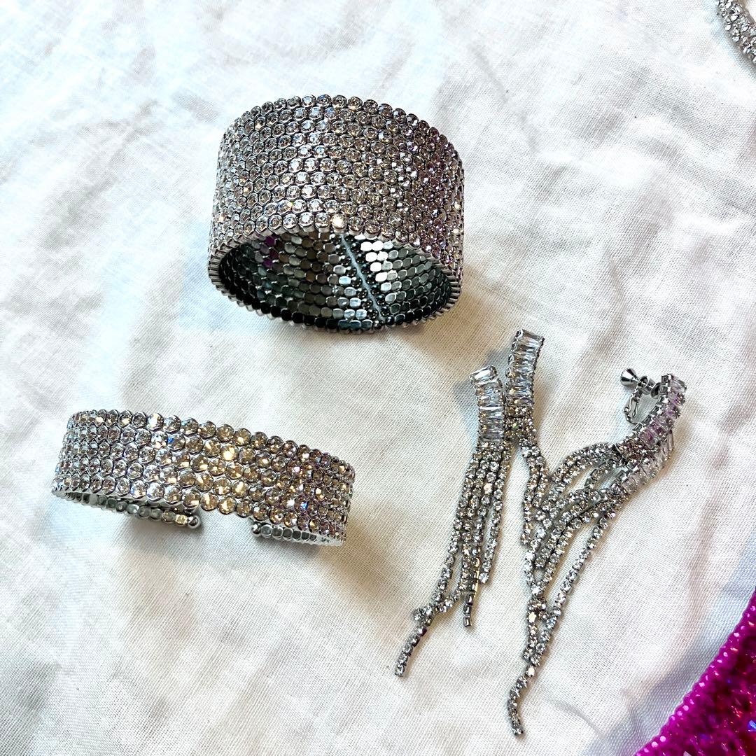 【ymk】FWJビキニセット 初出場向け 大人ピンク＋アクセ付（パッド・ケ