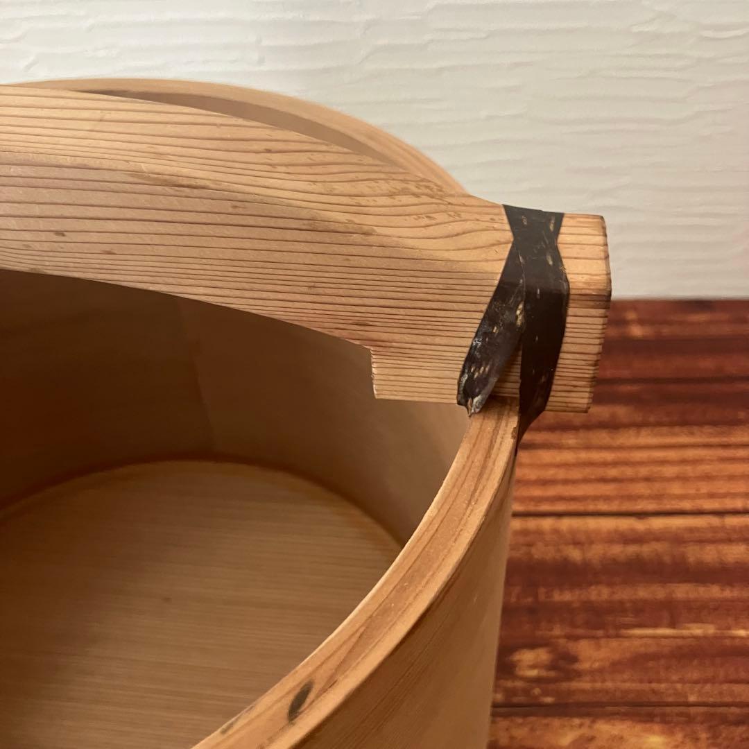 茶道具 木製　湯桶　曲げわっぱ　路地道具