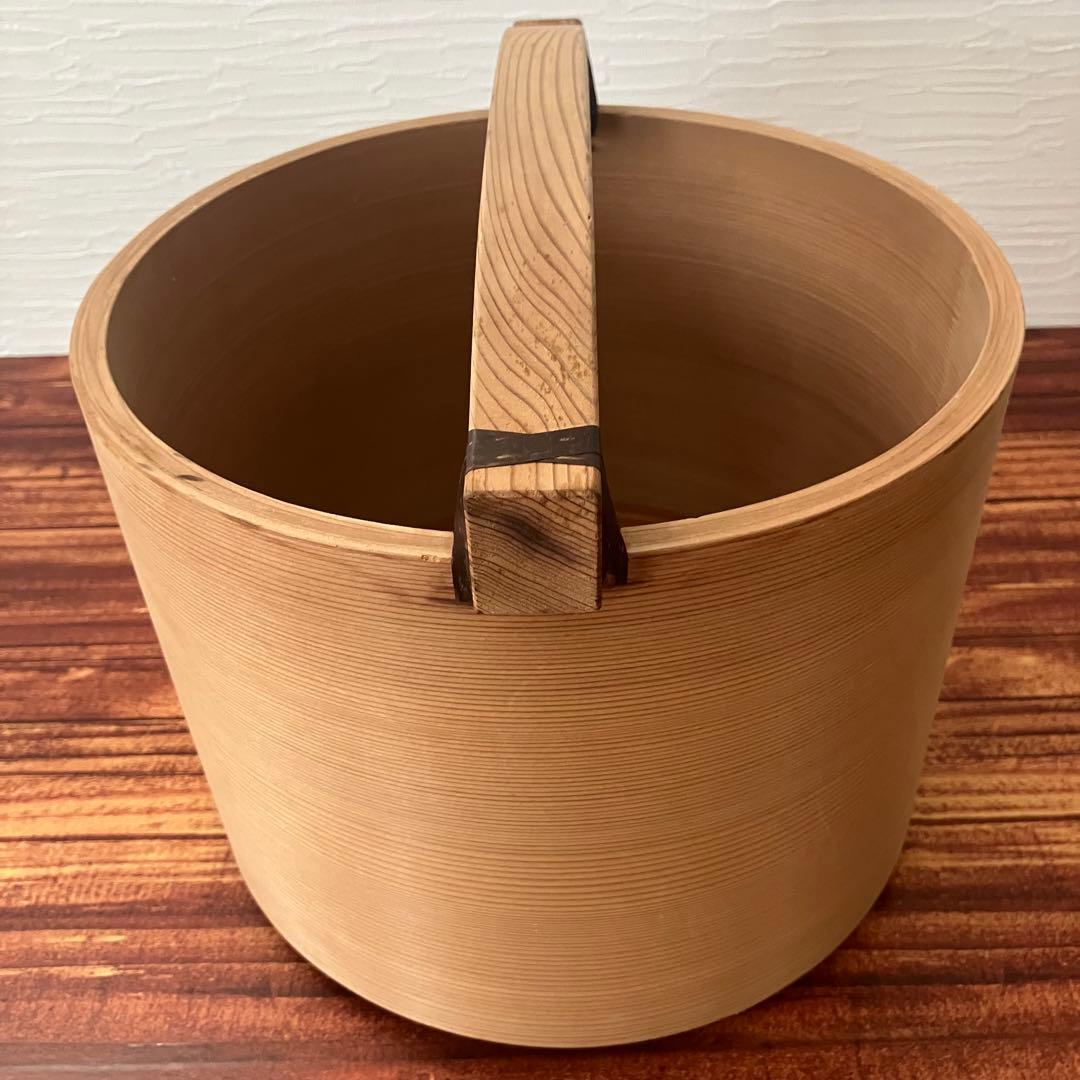 茶道具 木製　湯桶　曲げわっぱ　路地道具