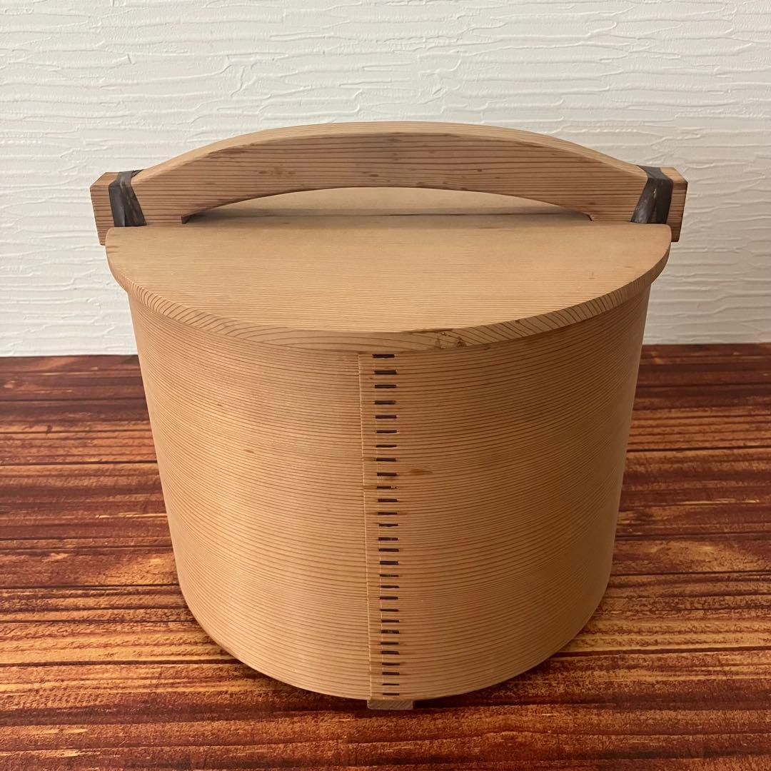 茶道具 木製　湯桶　曲げわっぱ　路地道具