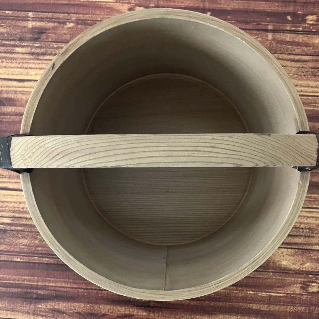 茶道具 木製　湯桶　曲げわっぱ　路地道具