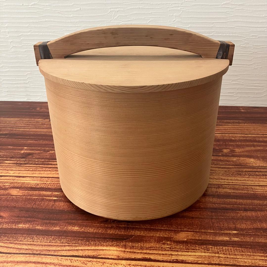茶道具 木製　湯桶　曲げわっぱ　路地道具