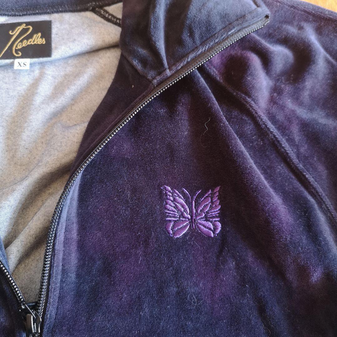 Needles ネイビー ベロア生地ジャージ XS