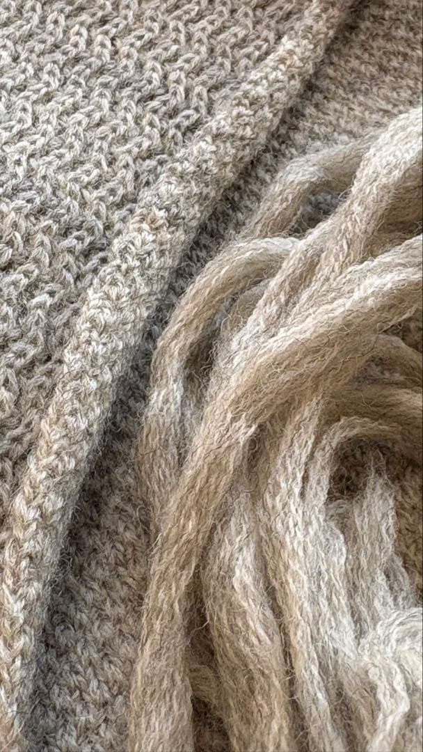 ランバン　LANVIN　2014AW ロングフリンジマフラー　ルカ