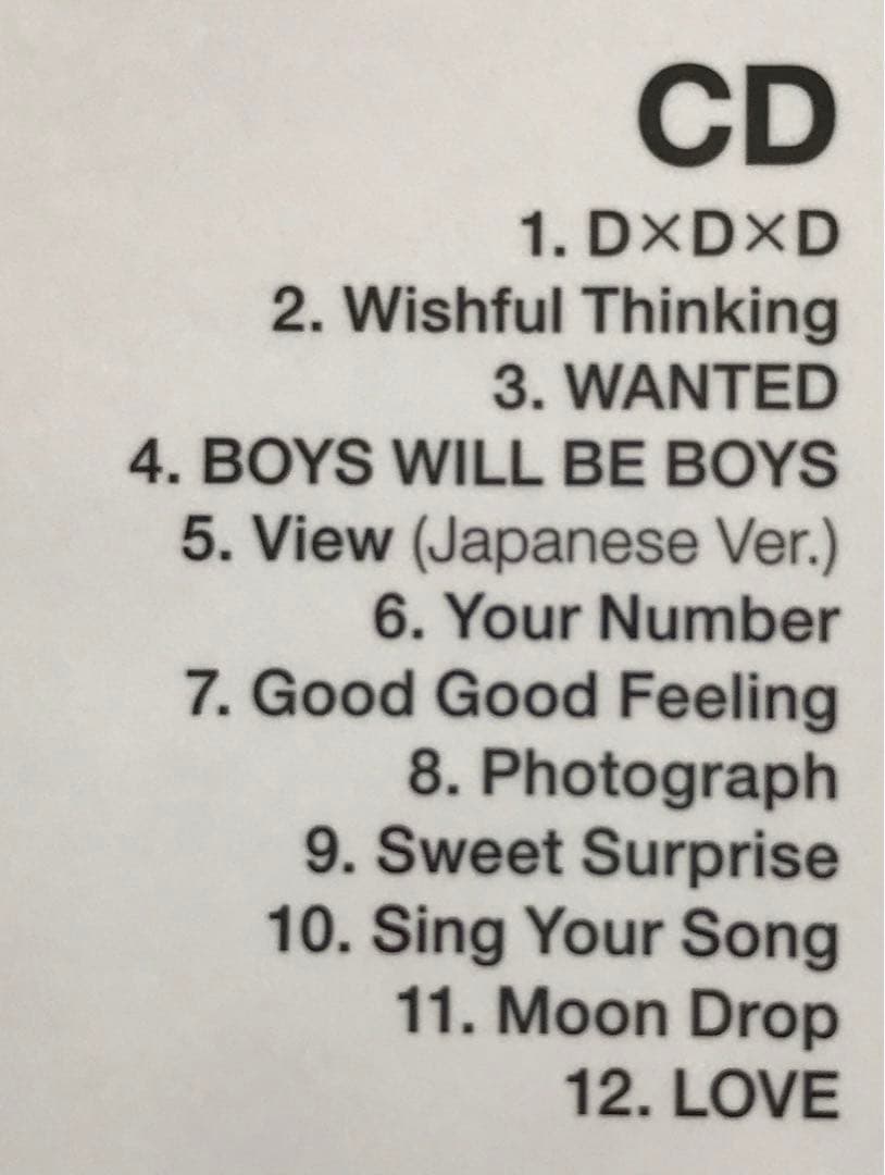 SHINee 『D×D×D』 初回限定盤B CD+DVD