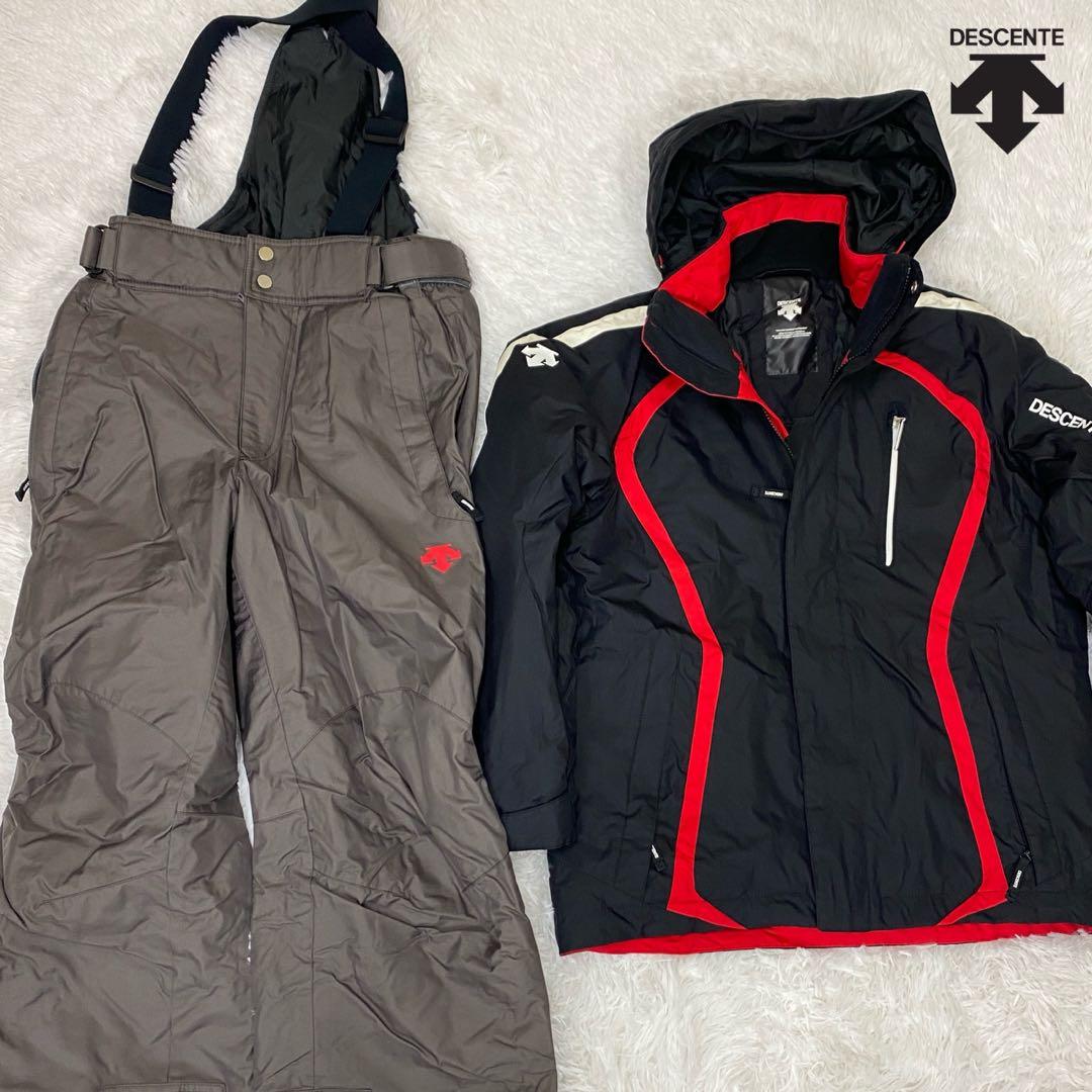 【良品】DESCENTE デサント スキースノーウェア Mサイズ 上下セット