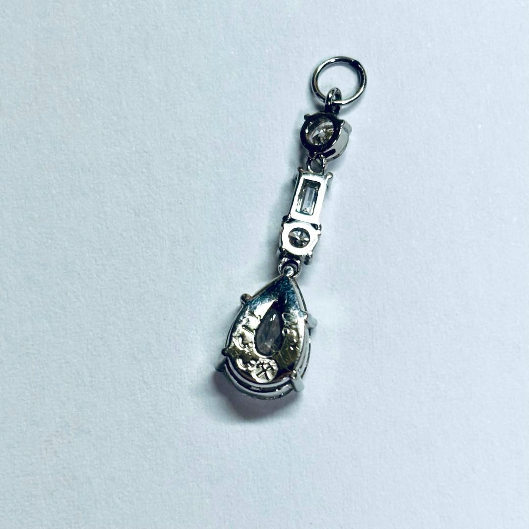 ★PT天然ダイヤモンドピアス、イヤリングチャーム