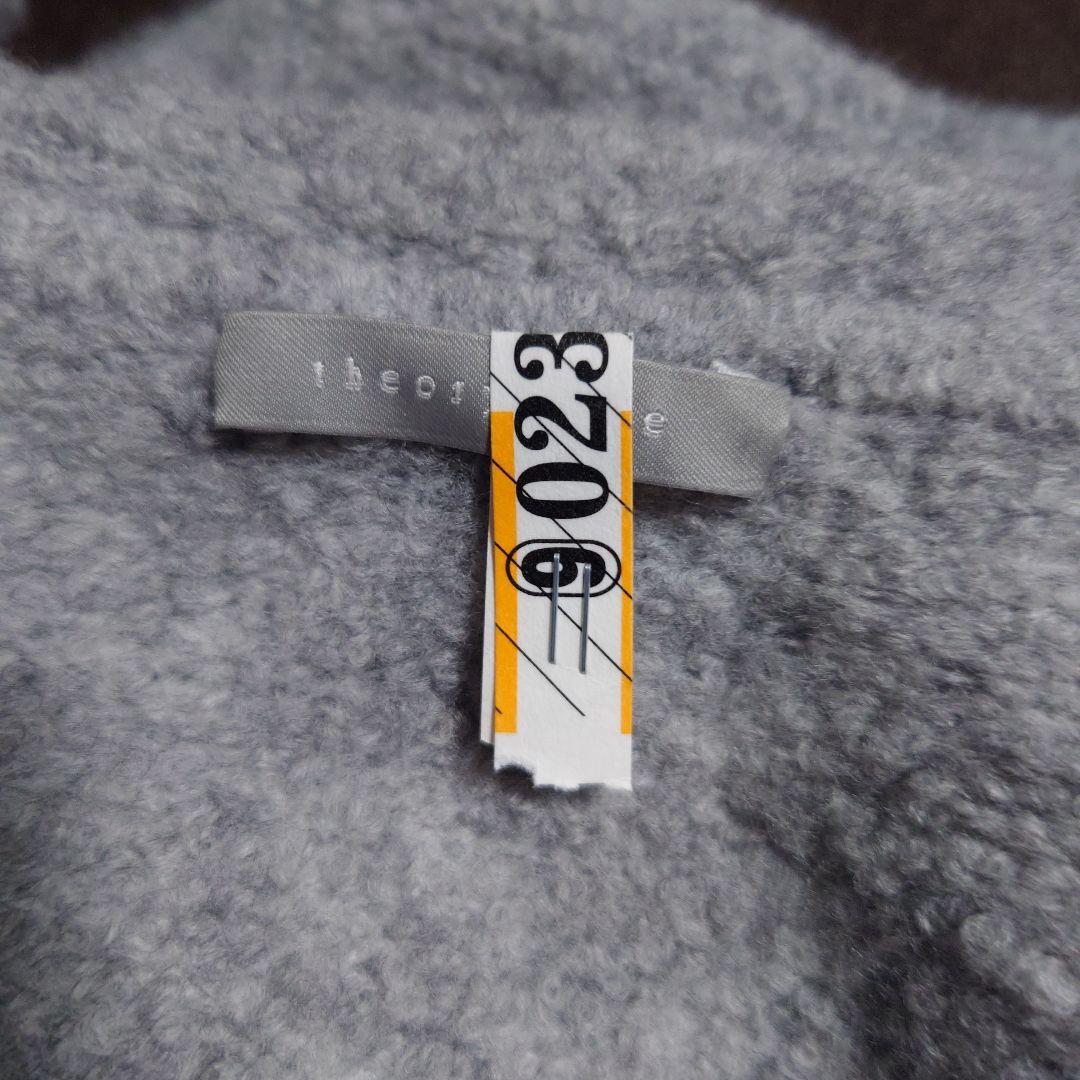 theory luxe 24FW フーデッドロングジレ グレー系 38/M