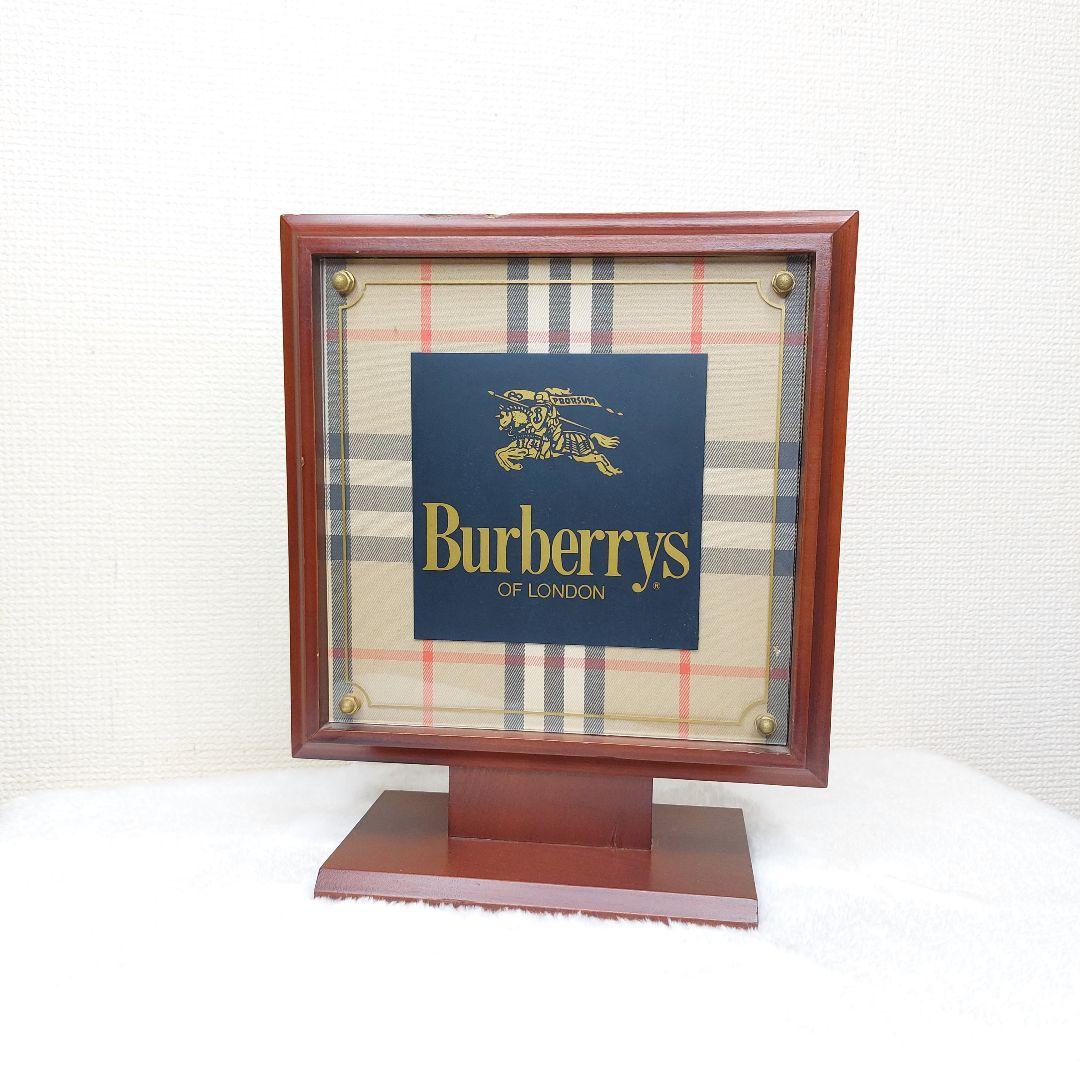 Burberrys バーバリー 自立型ディスプレイプレート 店頭用 看板 パネル