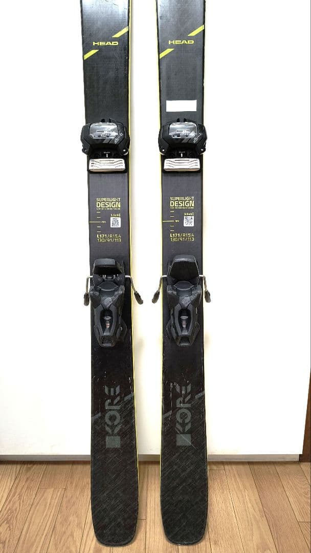 ⭕HEAD KORE 93 ファットスキー板 171㌢　チロリアアッタス11付