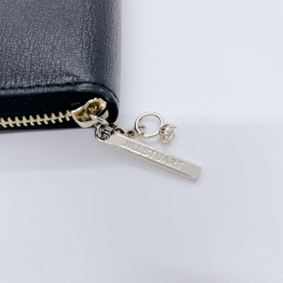 【美品】JILLSTUART ラウンドファスナー 長財布 ブラック