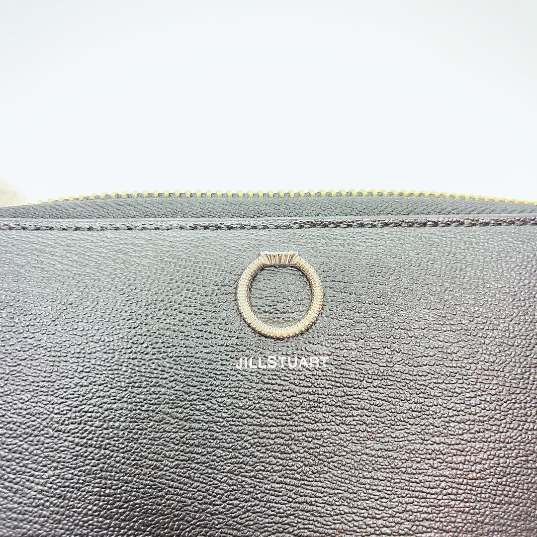 【美品】JILLSTUART ラウンドファスナー 長財布 ブラック