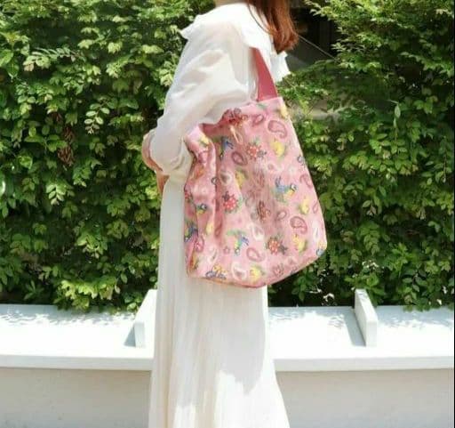 ♡⭐フェイラー　FEILER ハイジ ペイズリー ピンクメッシュバッグ