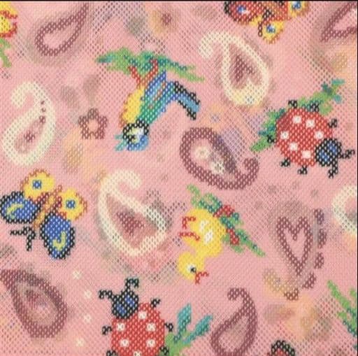 ♡⭐フェイラー　FEILER ハイジ ペイズリー ピンクメッシュバッグ