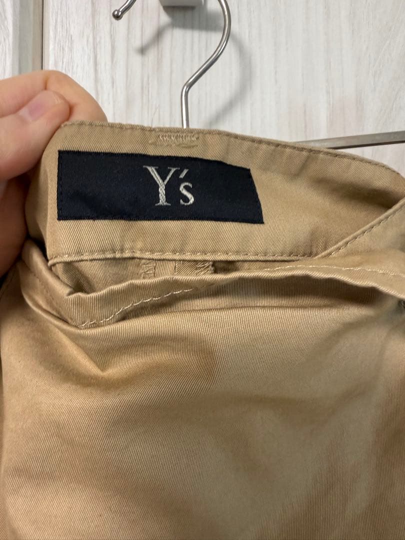 Y’s yohjiyamamoto ベージュ 変形キュロットパンツ