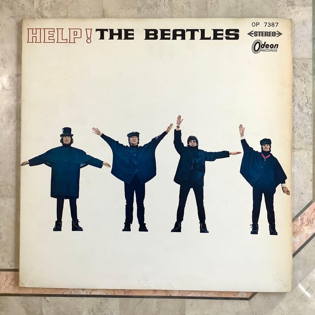 レア美品! ビートルズ ヘルプ1965年 初回盤 オデオン赤盤 ピンナップ付!