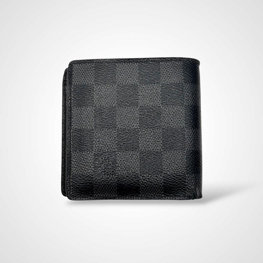ルイヴィトン ダミエ グラフィット ポルトフォイユマルコ 二つ折り財布 男女兼用