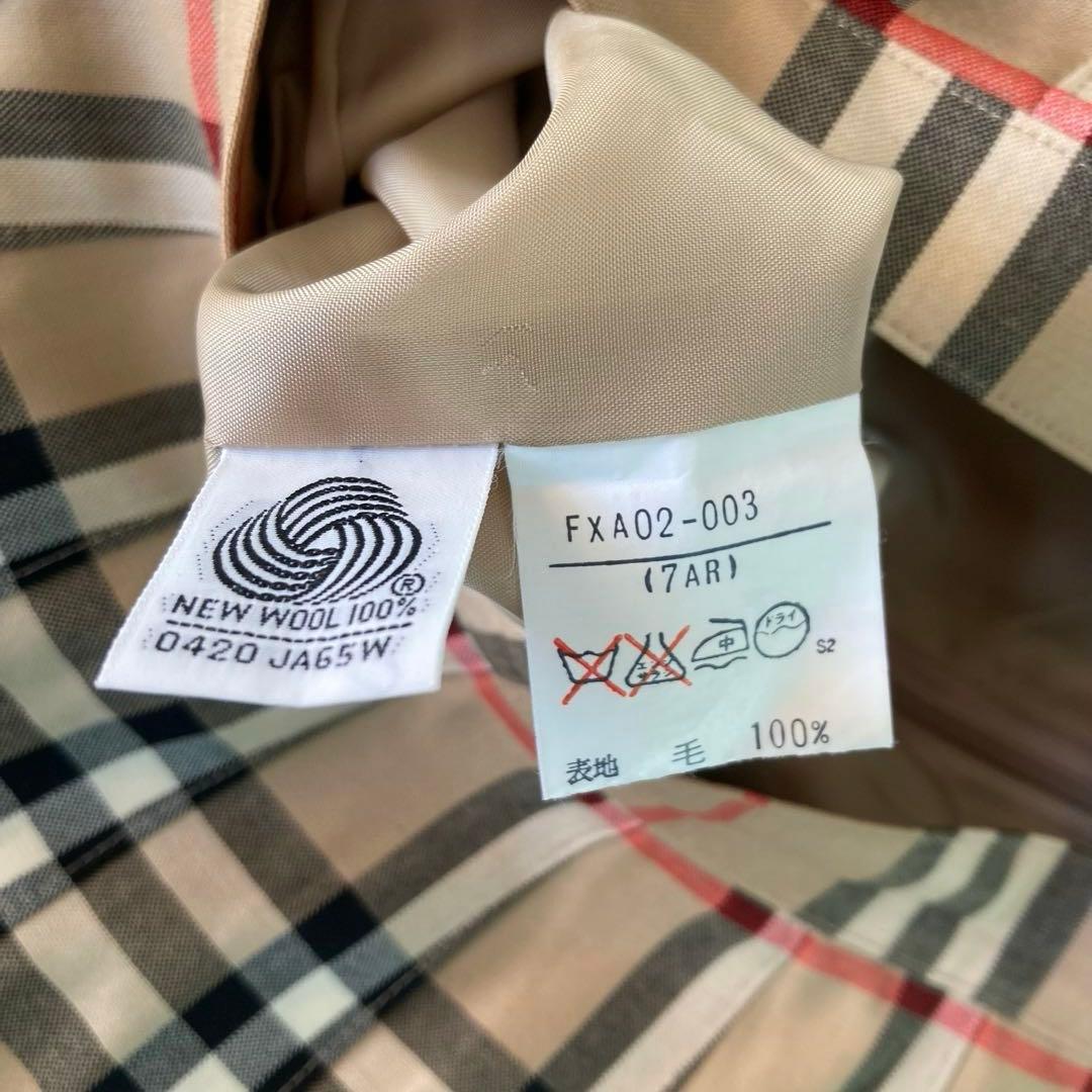 バーバリー ノバチェック プリーツスカート 80s 90s