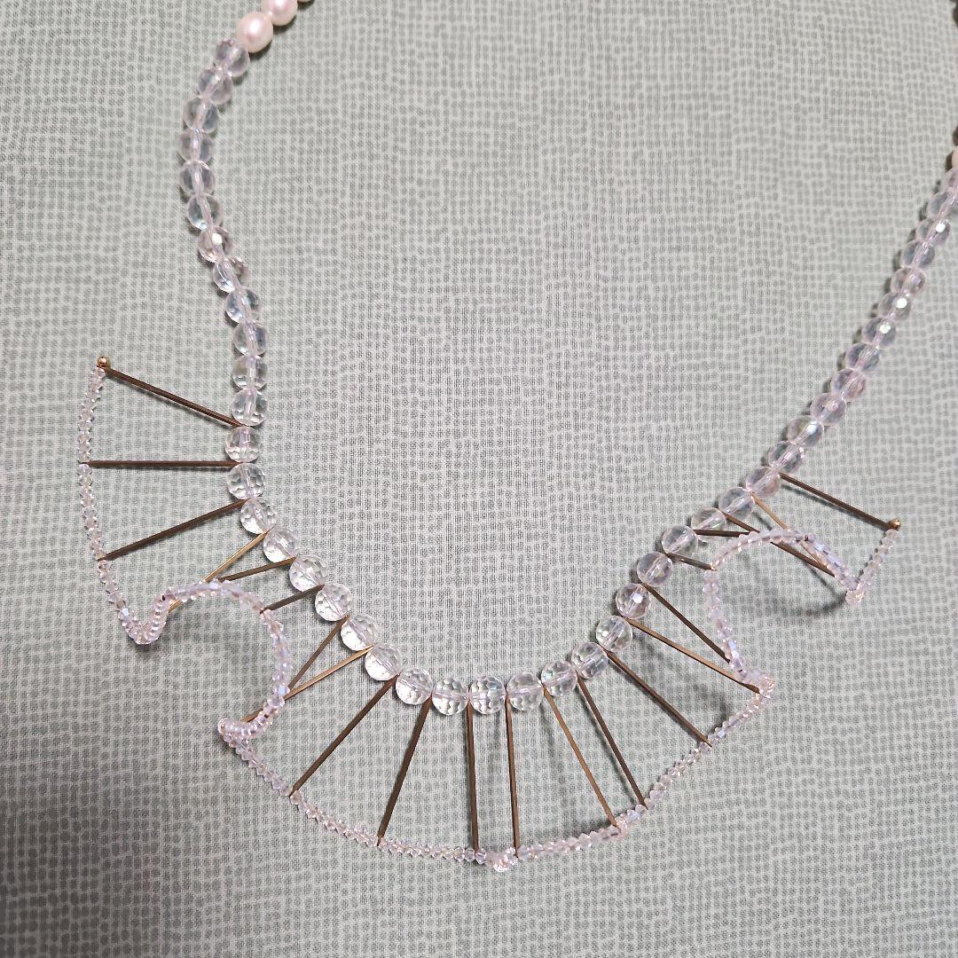 H.P.FRANCE アッシュペーフランス　C.A.D　フリルネックレス