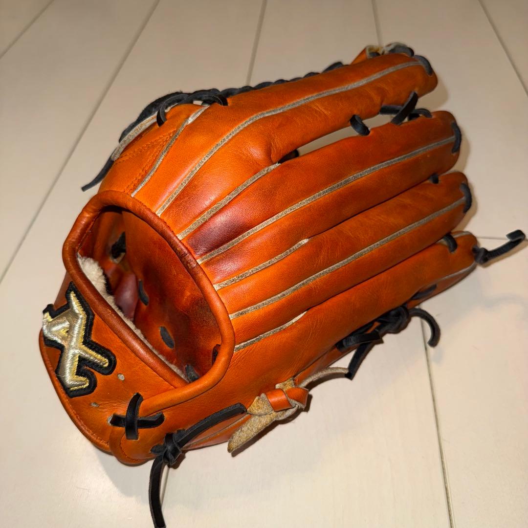 ATOM 硬式グローブ 左利き用　オレンジ