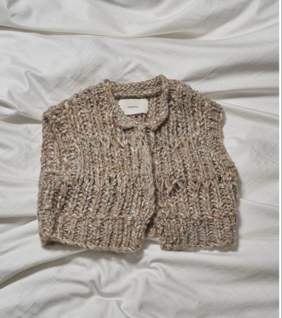 todayful トゥデイフル Mix Handknit Vest グレージュ