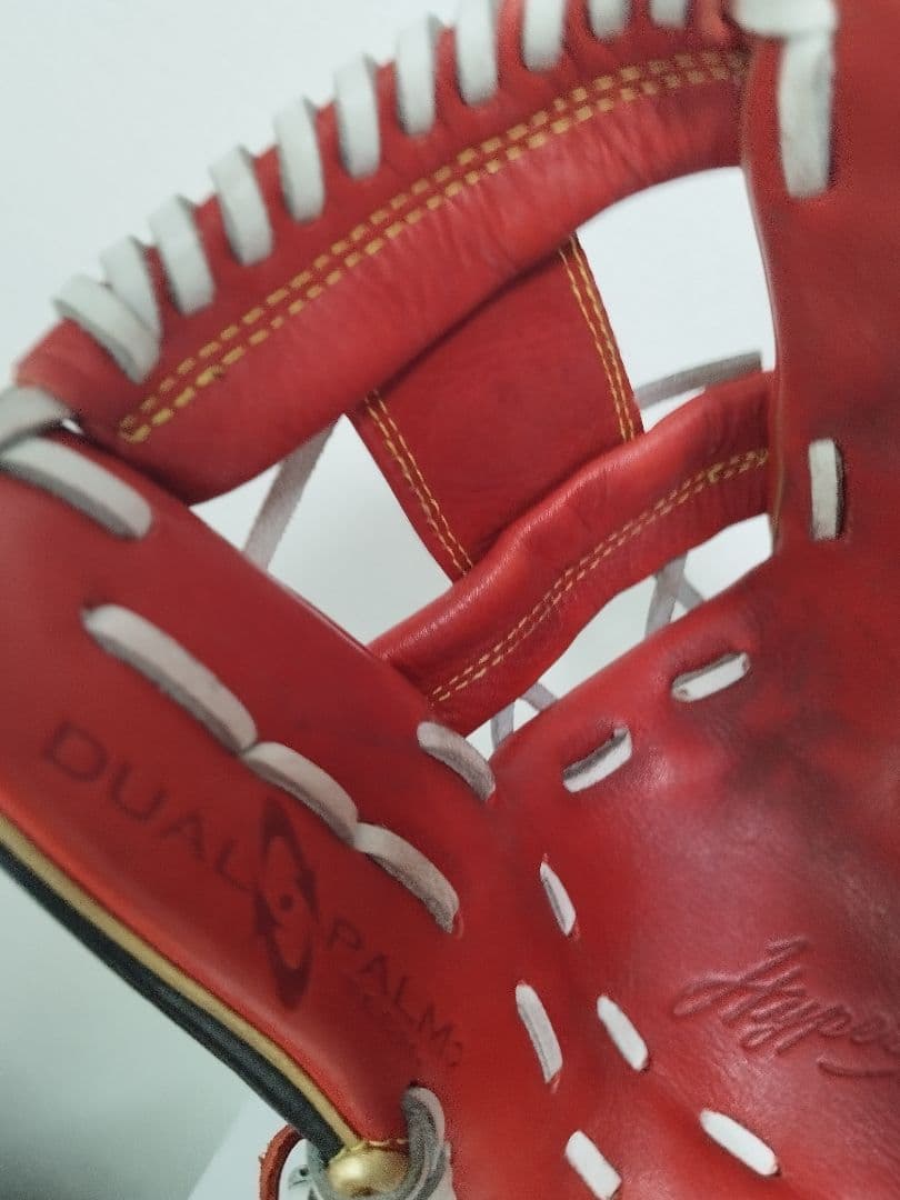 Rawlings 軟式グラブハイパーテック ／レッド×ゴールド×ブラック