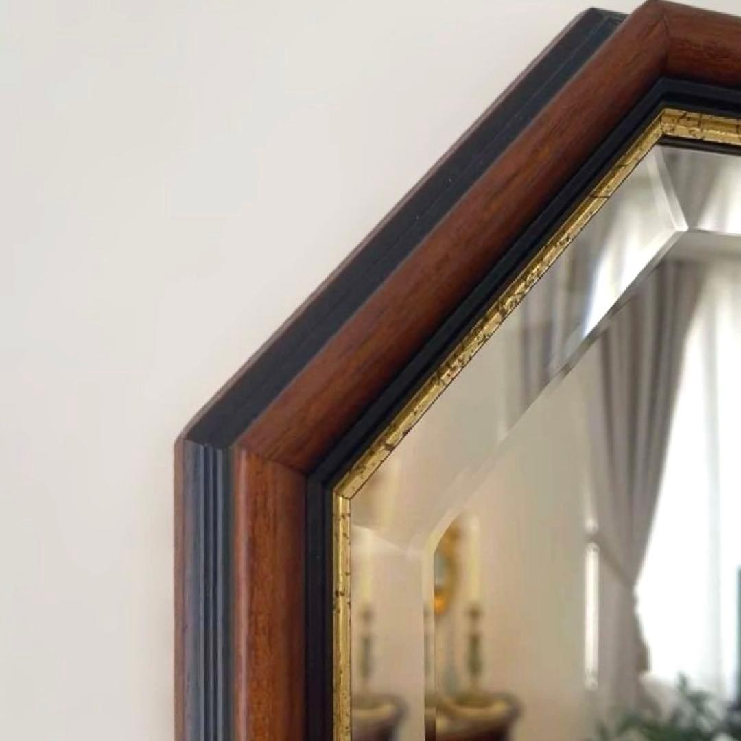 ⭐︎新品/未使用⭐︎ イタリア製 クラシカル木製枠ウォールミラー