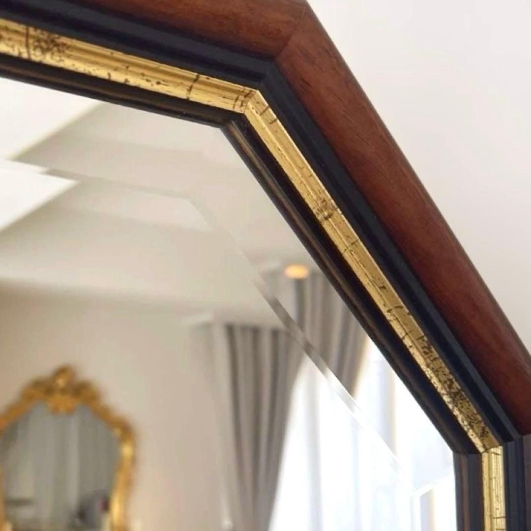 ⭐︎新品/未使用⭐︎ イタリア製 クラシカル木製枠ウォールミラー