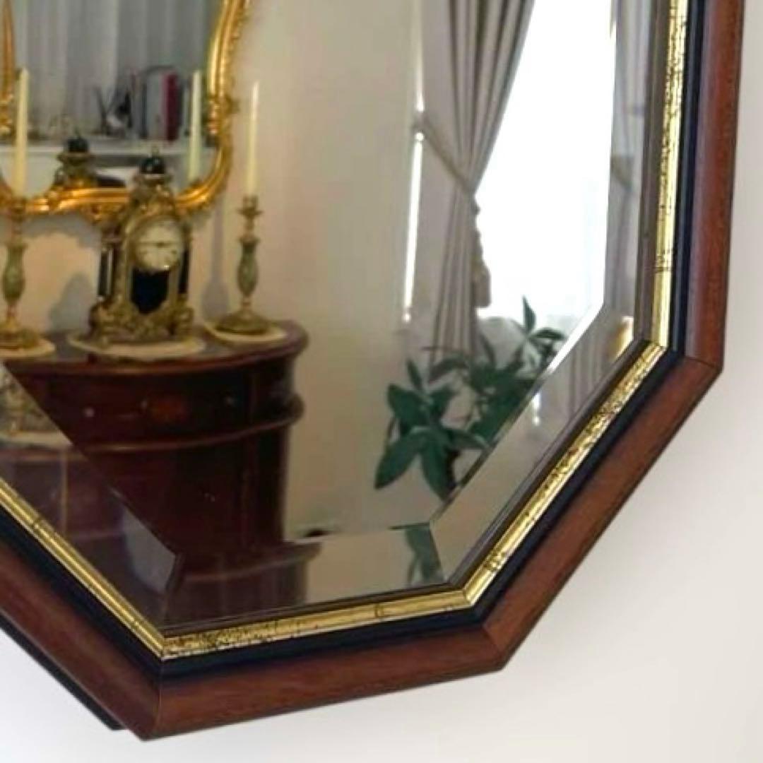 ⭐︎新品/未使用⭐︎ イタリア製 クラシカル木製枠ウォールミラー