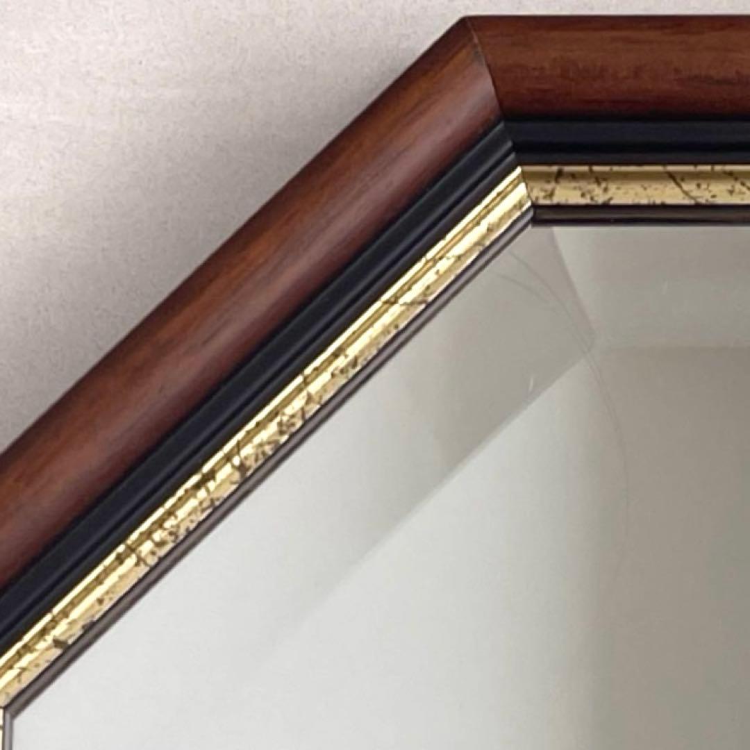 ⭐︎新品/未使用⭐︎ イタリア製 クラシカル木製枠ウォールミラー