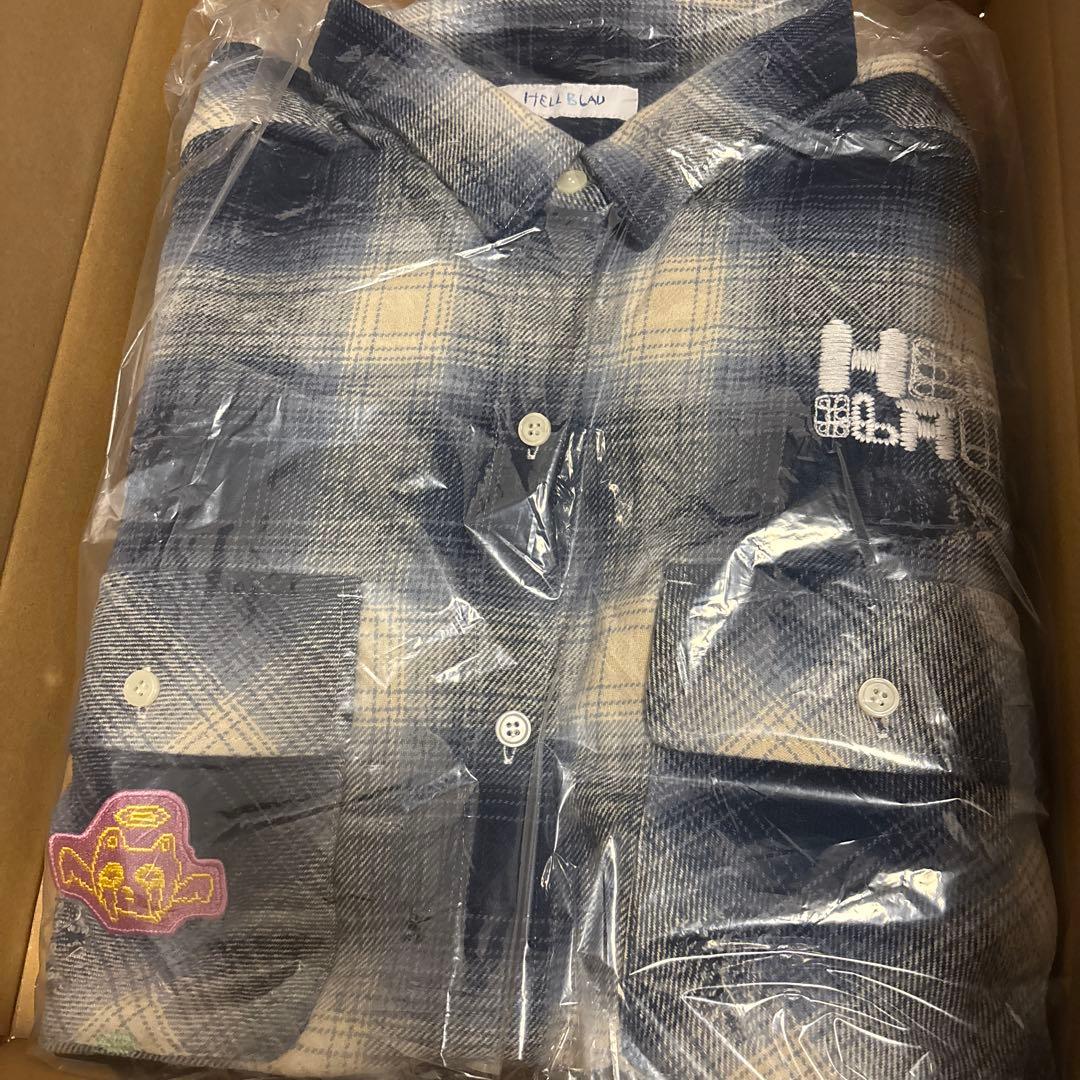 新品未使用 HELL BLAU ヘルブラウ チェックシャツ あのちゃん ano