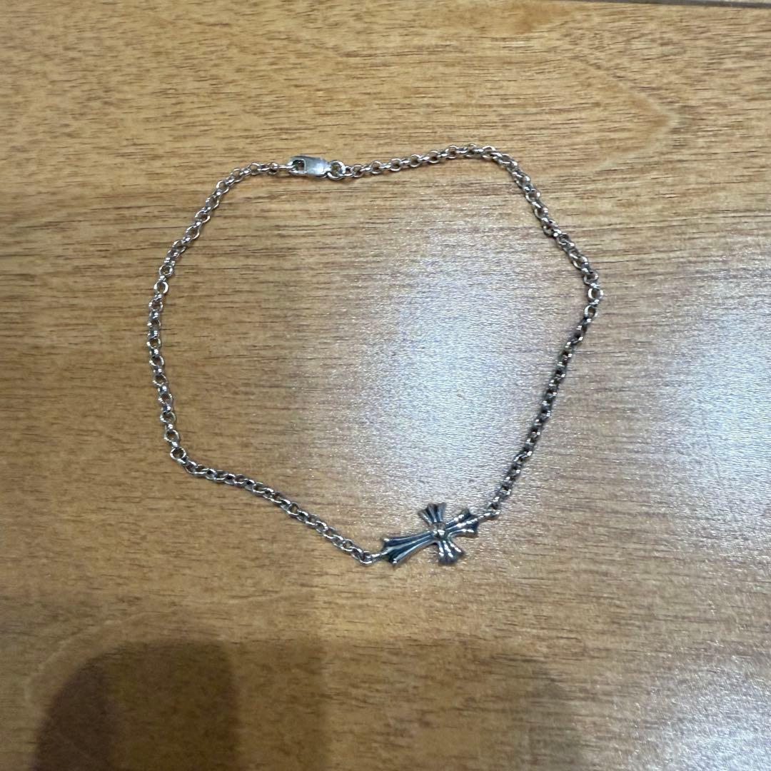 クロムハーツ　クロスモチーフ シルバーアンクレット 約20cm