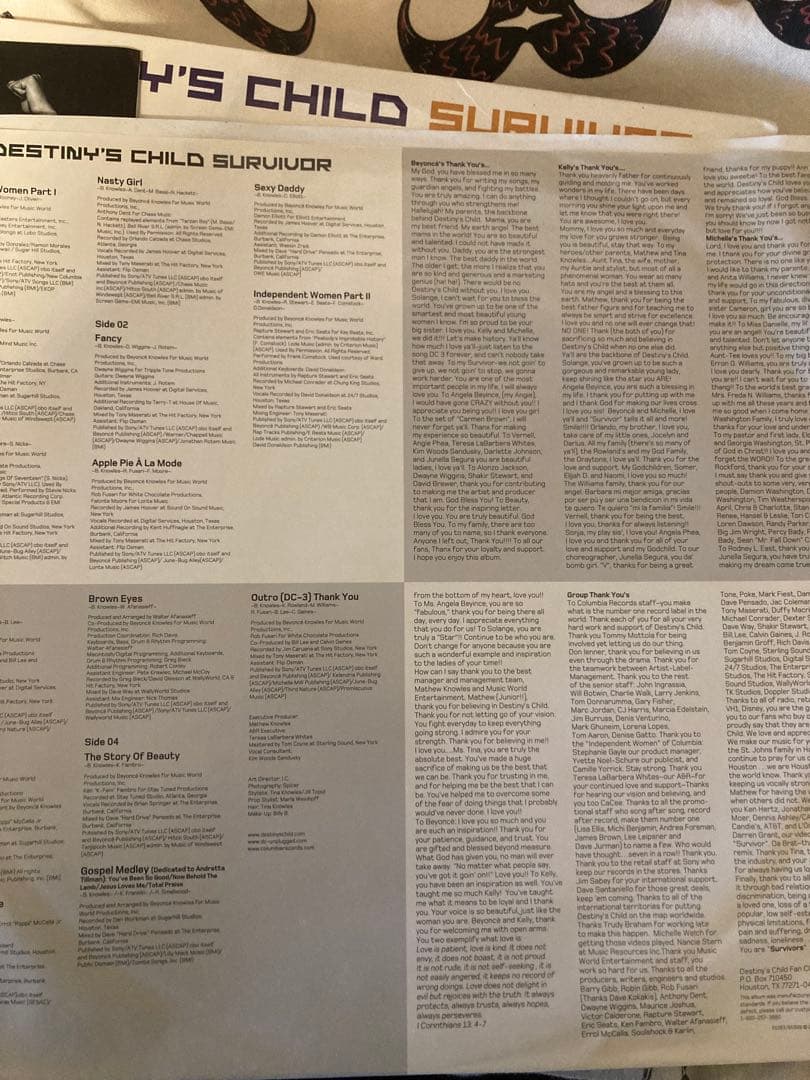 Destiny's Child Survivor レコード