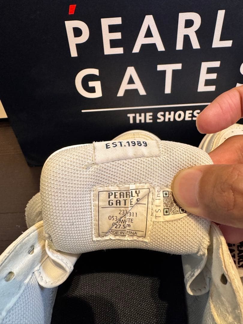 パーリーゲイツ Think Golf ホワイト ゴルフシューズ 27.5㎝