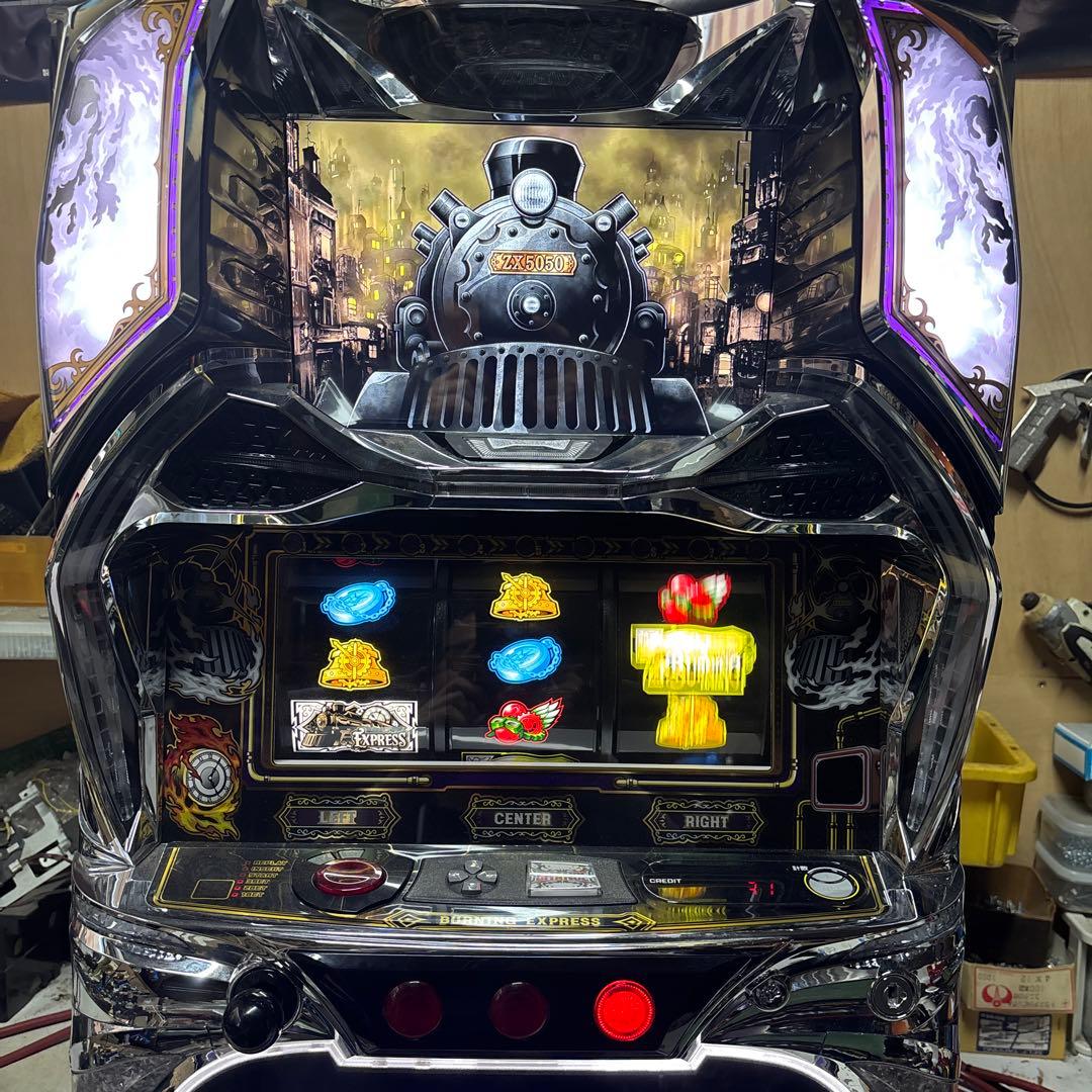 スロット専門販売さん専用　Lバーニングエクスプレス　簡易ユニット付き　実機