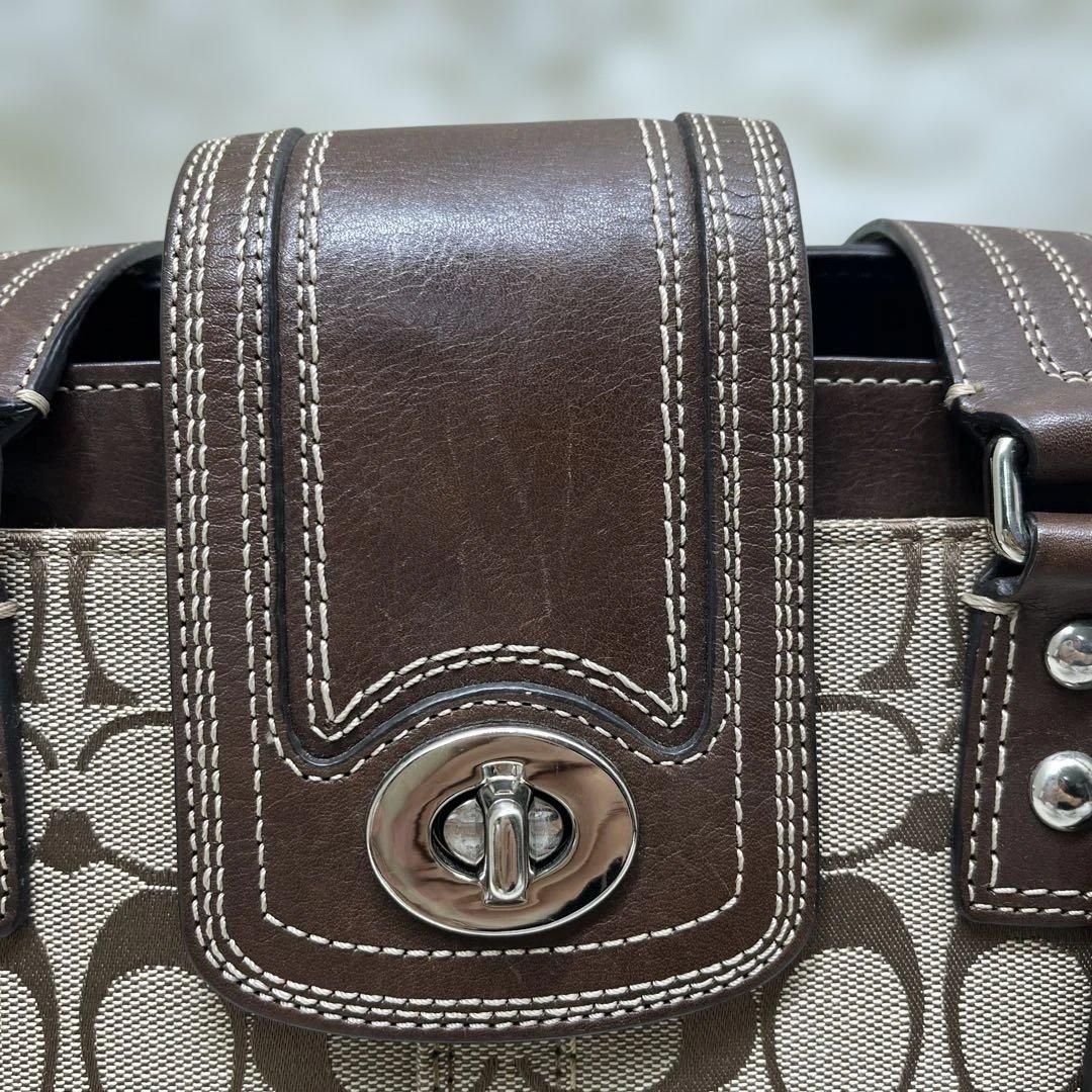 バッグ Vintage Coach One Shoulder Bag Turn Lock