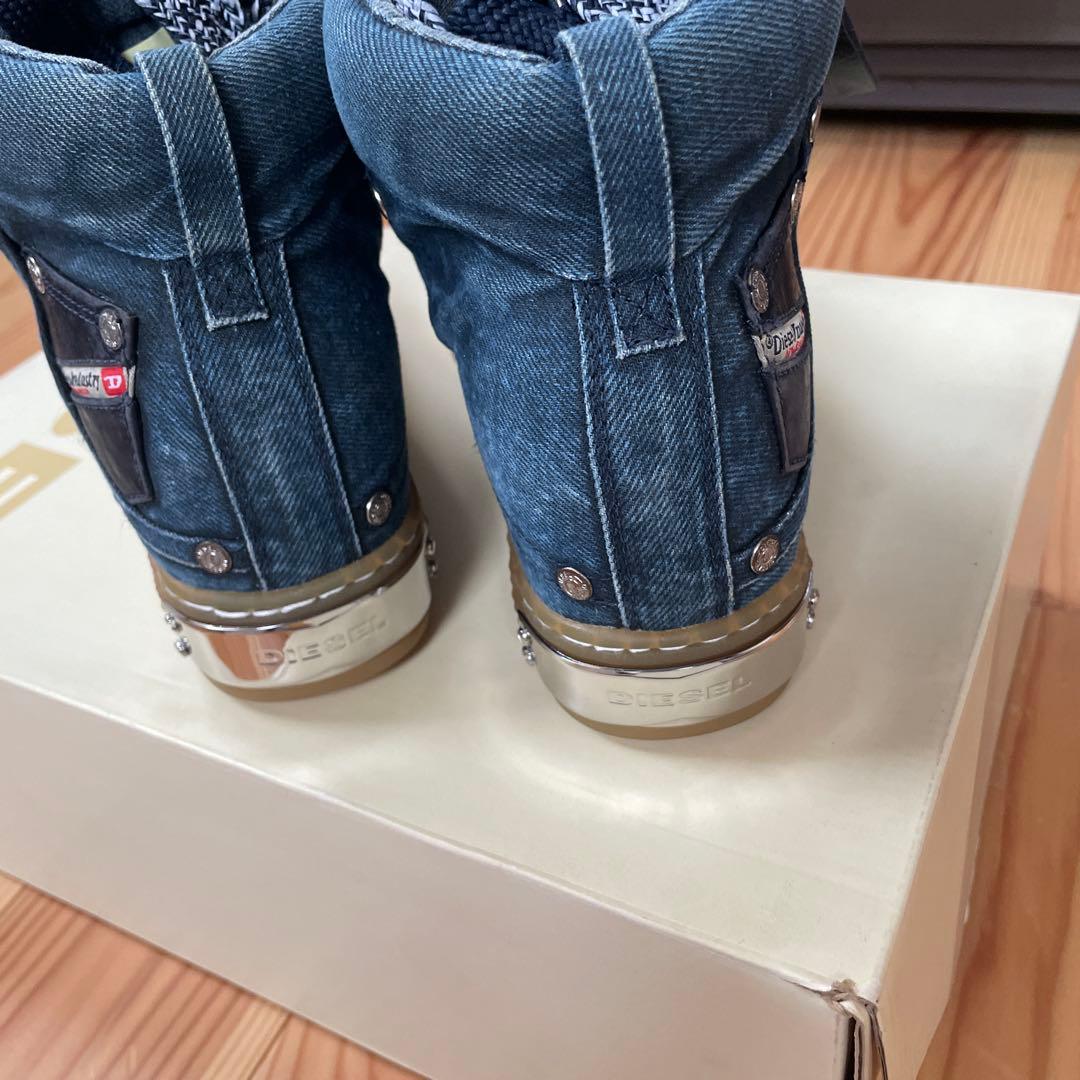 DIESEL デニム インソールハイカットスニーカー