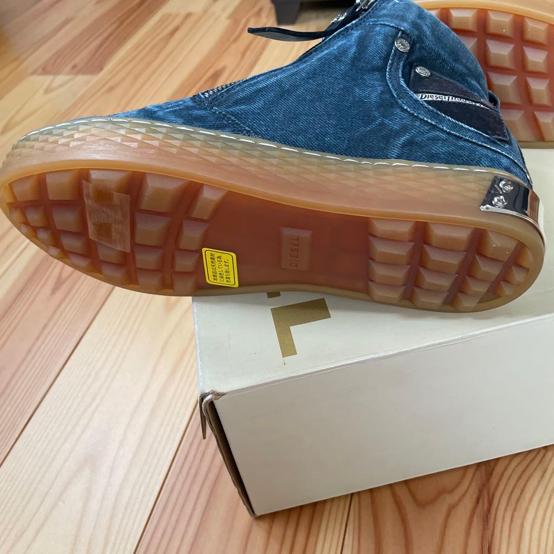 DIESEL デニム インソールハイカットスニーカー